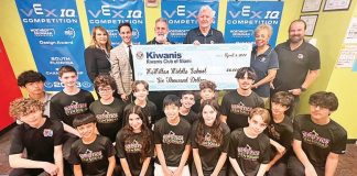 Kiwanis Club of Miami Helps Fund McMillan MS Robotics Team Trip Kiwanis Club of Miami helps fund McMillan MS robotics team trip