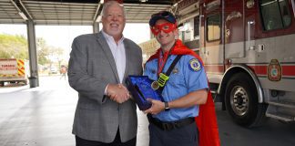 Local Firefighter Recognized as a National Superhero for his Work within the community