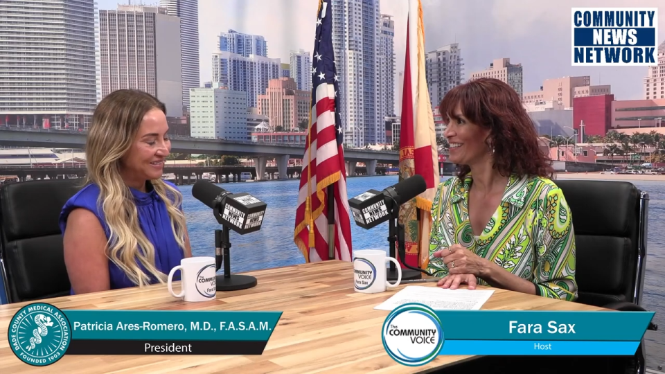 The Community Voice welcomes Dr. Patricia Ares-Romero, President of the Dade County Medical Association (DCMA)