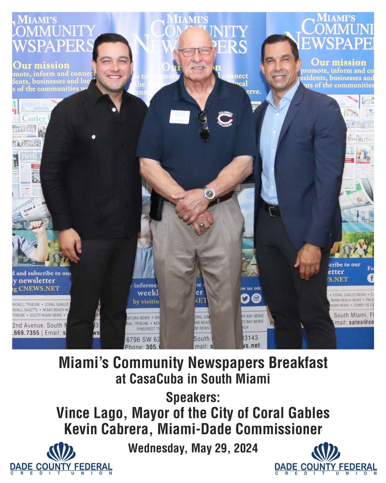 Breakfast with Coral Gables Mayor Vince Lago & Miami-Dade County ...