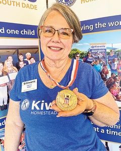 Kiwanis Club’s Yvette Perez receives President’s Volunteer Service Award