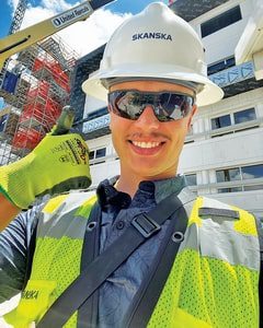 Student gets first-hand summer construction experience as intern