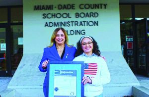 School board recognizes three time Olympian Angelica Delgado