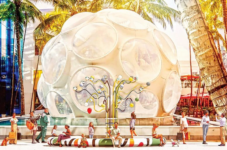 Miami Design District celebrates Moyo’s Pearl Jam installation