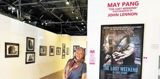 May Pang’s photos highlight her time with John Lennon May Pang with artwork (2023)