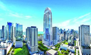 Okan Tower advances to 12th floor after completing massive podium