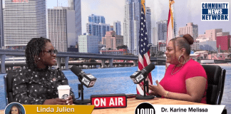 Dr. Karine Melissa, President of The Womens’ Chamber and special guest, Linda Julien, Councilwoman of Miami Gardens