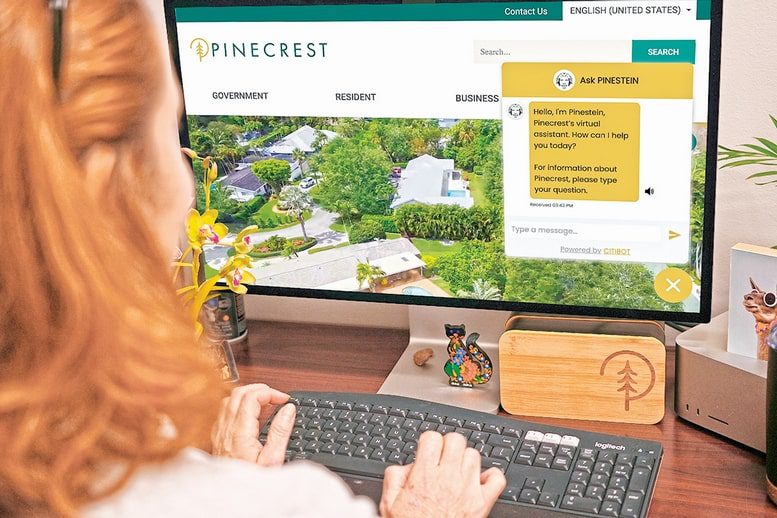 Village of Pinecrest Launches 24/7 Multilingual Web Chat Assistant “Pinestein” to Enhance