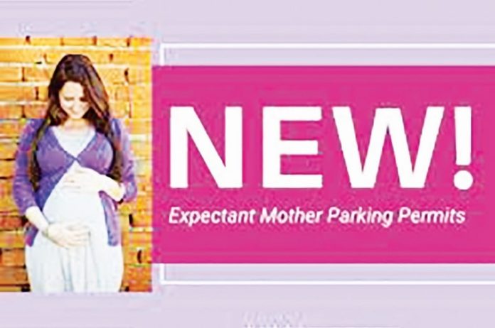 New temporary parking permits available for expectant mothers