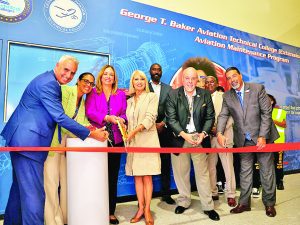 Ribbon-cutting celebrated for George T. Baker Aviation at Miami Sunset High School