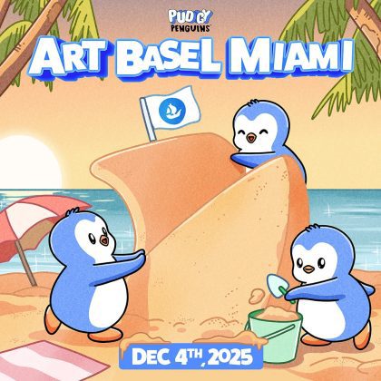 The Pudgy Penguins take over winter during Art Week Miami