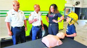 Young patient reunites with MDFR firefighters