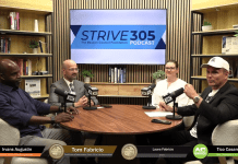 Strive 305 Entrepreneurship features hosts Tico Casamayor and Irvans Agustin in conversation with Florida State Representative Tom Fabricio (District 110) and Laura Fabricio