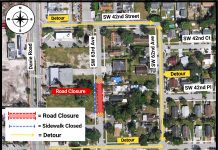 TEMPORARY ROAD CLOSURE NOTICE ON SW 63RD AVENUE