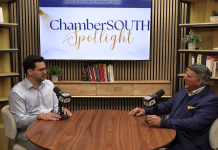 Chamber South Spotlight: Executive Director Rick Alberty with Patrick Cabrera from Omni Chiropractic