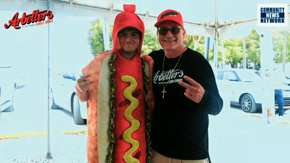 Grant Miller Here at the Largest Hall of Fame of Inductees in the World at Arbetter’s Hot Dogs