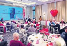 Photo installation features couples at Belmont Village Senior Living Photo installation features couples at Belmont Village Senior Living