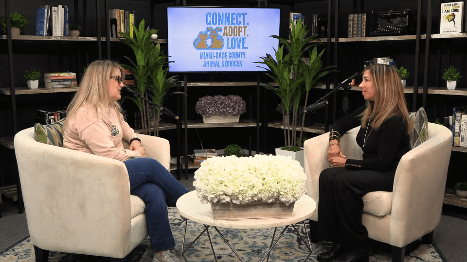 Miami-Dade County Animal Services Director Annette Jose with Kitten College Director Marnie Russ