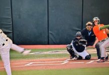Jake Ogden’s first-inning home run propelled Miami to a flawless 5-0 midweek streak, defeating UCF 9-5.