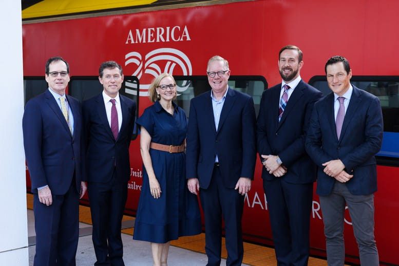 Brightline’s Freedom Express train honors America’s 250th annivesary