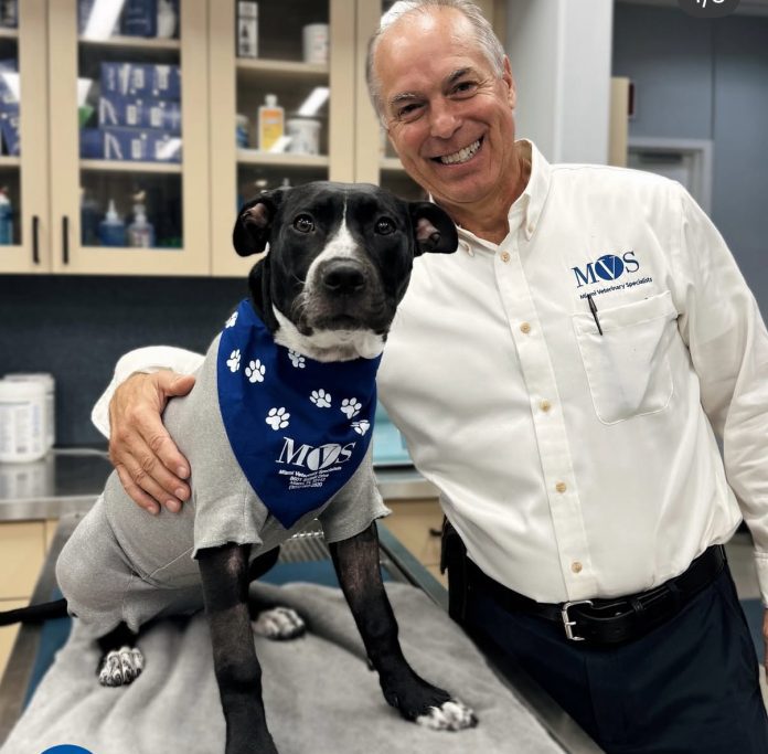 Dr. Alvaro Larin with a patient