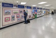 Miami International Airport mural tells tale of 3 cities Miami International Airport mural tells tale of 3 cities