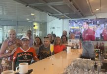 Watching the championship game while cruising to Bali Watching the championship game while cruising to Bali