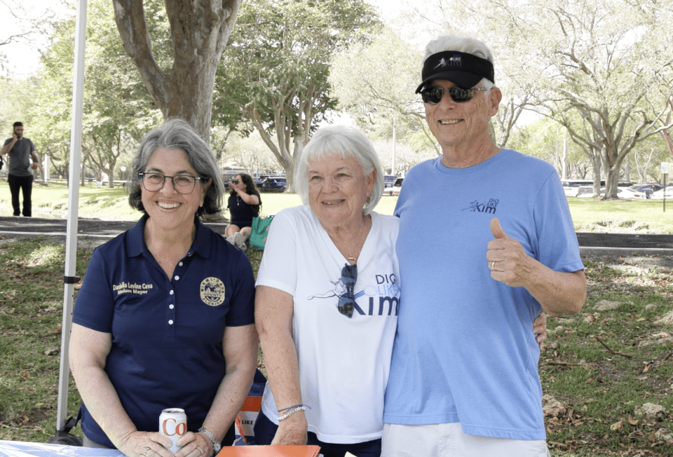 Grant Miller joins in on the fun at the annual picnic at Coral Reef Park