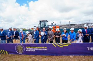 Groundbreaking celebrated for Sports Performance Hub