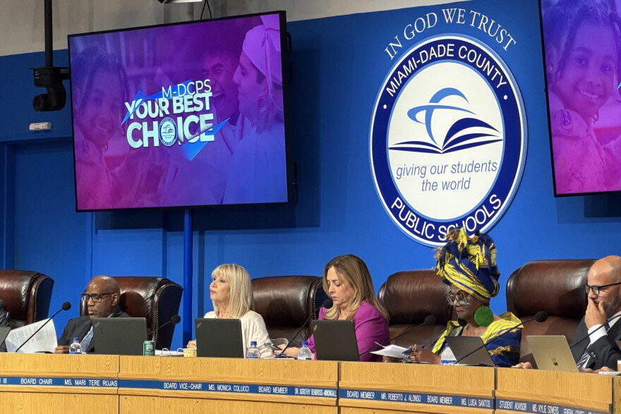 The Miami-Dade County school board at the regular meeting on March 11, 2026.