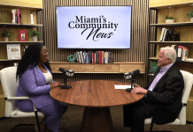 Michael Miller Talks with North Miami Beach Commissioner (Group 3) Daniela Jean