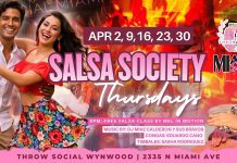 THRŌW SOCIAL® MIAMI LAUNCHES WEEKLY “SALSA SOCIETY THURSDAYS”